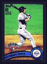 Matt Joyce Tampa Bay Rays 2011 Topps Update Black #US287 SN /60