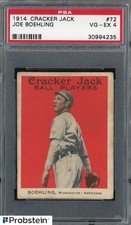 1914 E145 Cracker Jack #72 Joe Boehling PSA VG-EX 4