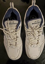 Nike Air Monarch IV 4E White Navy Mens 11.5 Wide Training Shoe 4E 416355-102