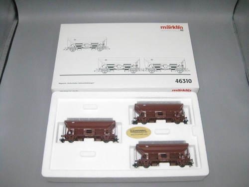Märklin HO 46310 DB deutsches Wagen-Set „Drehschieber-Seitenentladewagen“, #e593 | Zustand: Gebraucht