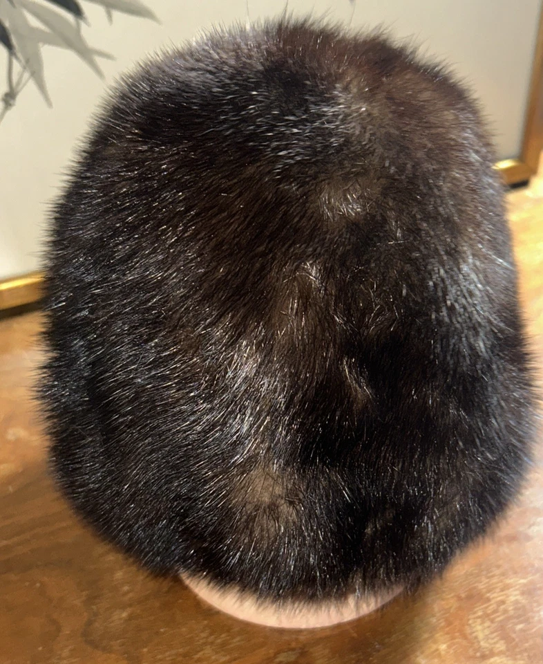 Saks Fifth Avenue Millinery Salon Mink Brown Bucket Hat One Size Vintage Hat Box Foto 2 de 4