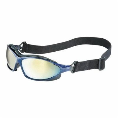 Honeywell Uvex S0624X Seismic Safety Glasses, Blue Frame, SCT-Reflect 50 Lens