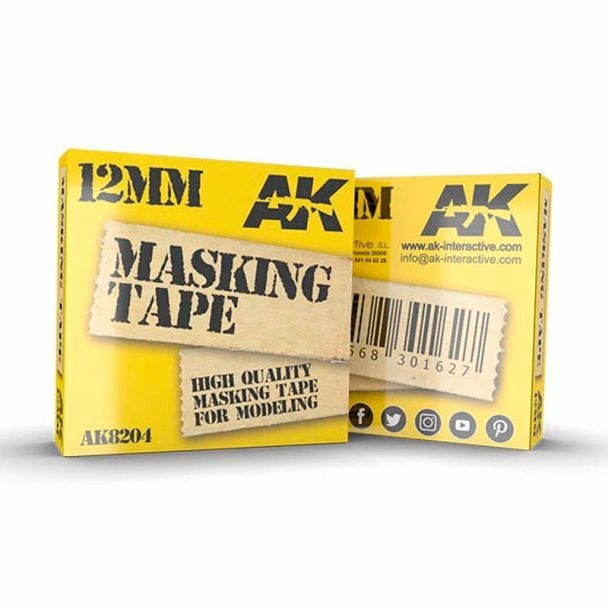 AK Masking Tape 12mm - Hobby Tools & Accessories - AK Interactive -  Brand New