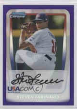 2011 Bowman Draft Chrome Prospects Retail Purple Refractor Steven Farinaro fm0