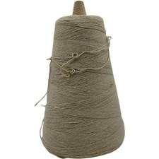 Vintage Beige Acrylic Cone Yarn Craft Supply for Knitting