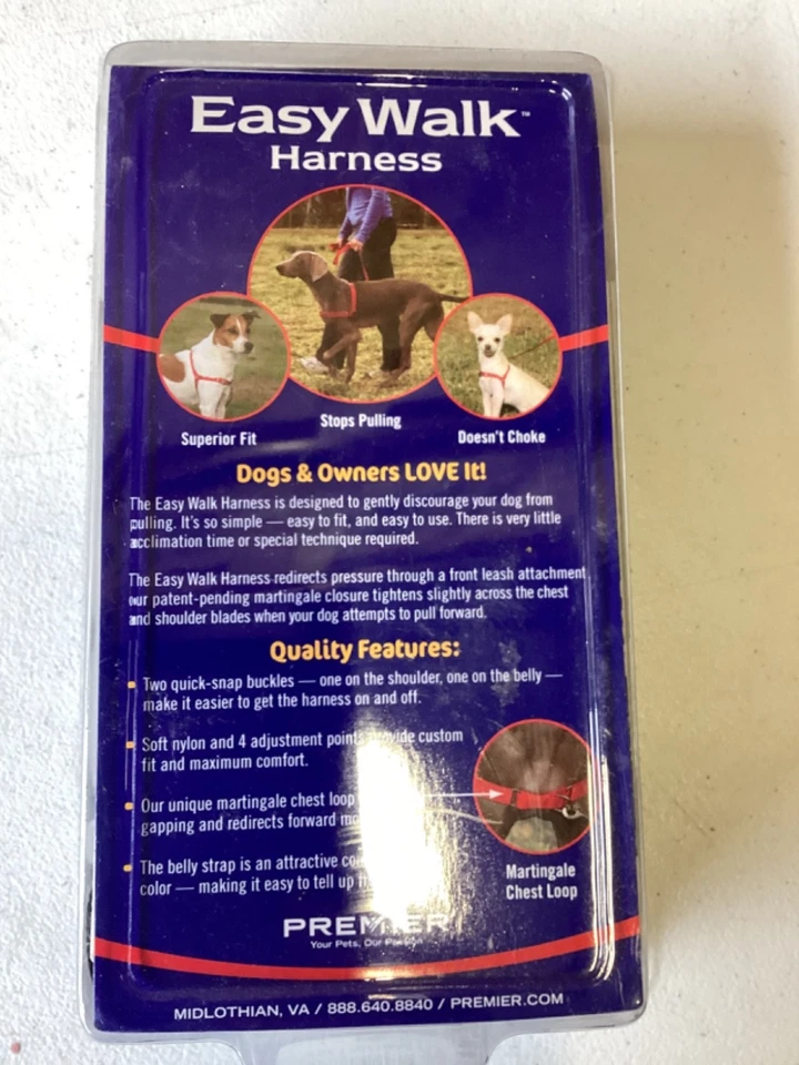 ARNÉS PREMIER EASY WALK COLOR NEGRO/PLATEADO TALLA GRANDE NUEVO Foto 2 de 2