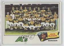 1977 Topps Team Checklist Oakland Athletics Jack McKeon #74 0ea9