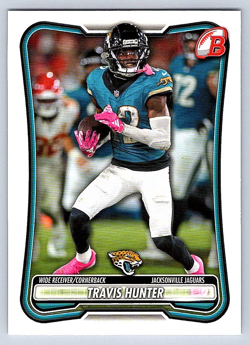 2026 Bowman Football Base # 48 - Travis Hunter - Jacksonville Jaguars