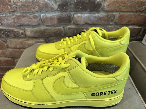 2019 NIKE AIR FORCE 1 GTX GORE-TEX DYNAMIC YELLOW/BLACK CK2630-701 size 15 - Picture 4 of 11