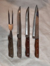 VINTAGE MAXAM PRECISION HOLLOW GROUND STAINLESS STEEL KNIVES - Japan
