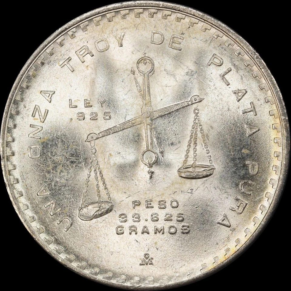 PCGS MS63 1980 MO Mexico Silver 1 Onza - Amazing Rainbow toning!!!! - Image 4 of 4