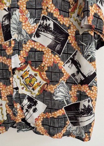 Allsaints “Vista” Short Sleeve Shirt Floral Black XXL/relaxed ***NEW*** - Picture 11 of 11