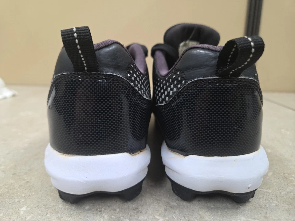 NUEVO Botines de béisbol Rawlings Javlin negros para niños/blancos (TALLA 3) Foto 4 de 4