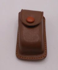 Small Camera Accessory Case, Leather, Snap Close,  Back Strap, Japan