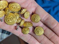Vintage U.S. Coast Guard Auxiliary Buttons Lot x15
