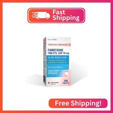 Glenmark Therapeutics Original Strength Famotidine Tablets, 10 mg, Acid Reducer