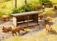 Noch 14379 Viehunterstand 6,2 X 4,2 Cm; 3,0 Cm Hoch 1:87 Spur H0