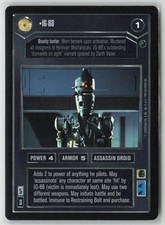 Star Wars IG-88 SWCCG Card 1999 Decipher Assassin Droid Foil Rare