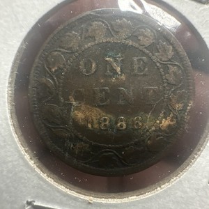 1886 Canada Large Cent Coin