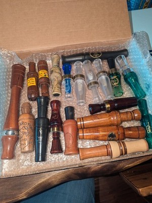 Box of 20 assorted duck and goose calls