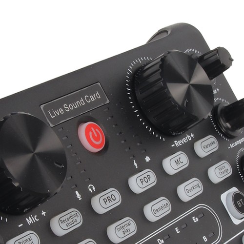 Live Sound Card With Multi Sound Effects BT Noise Reduction Sound Mixer Board FY - Afbeelding 8 van 24