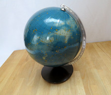 Vintage Columbus Himmelsglobus Sternen Himmel Johannes Riem &Oslash; 18 cm 1950er Jahre