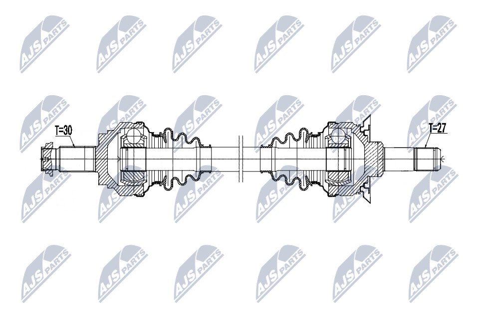 N.T.Y. NPW-BM-232.NTY Drive Shaft