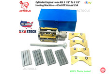 New Cylinder Engine Hone Kit 3 12 To 6 12 Honing Machine 4 Set Stones Usa