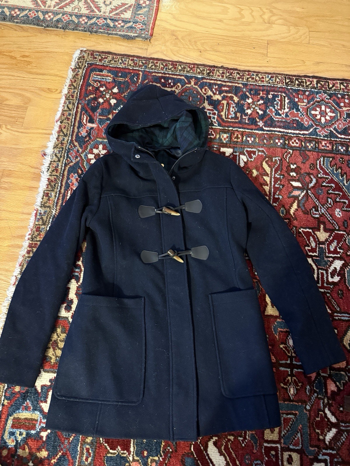 Pendleton Blue Duffle Coat Toggle Small Navy Wool… - image 2