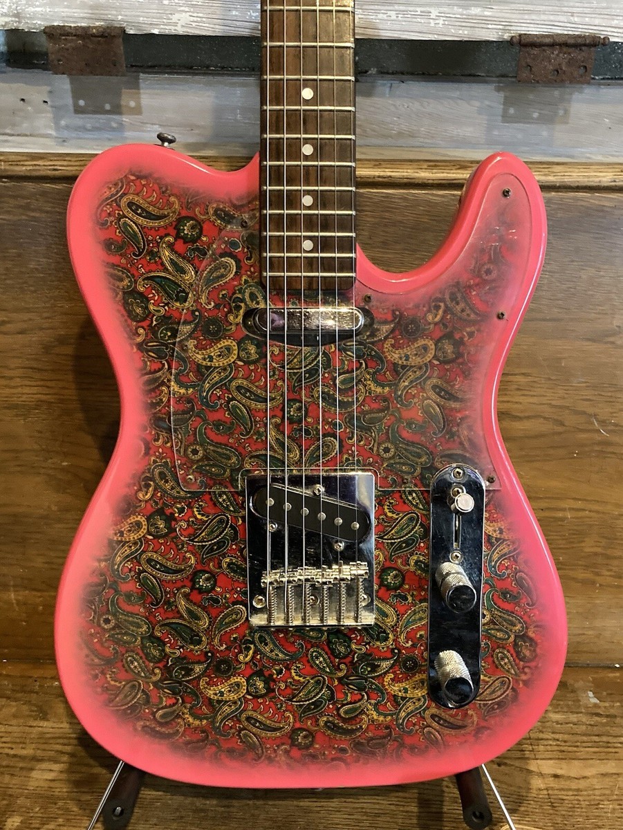 Vintage Series 10 Pink Paisley Tele type guitar RARE! - VF | eBay