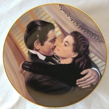 GONE WITH THE WIND MARRY ME, SCARLETT COLLECTORS PLATE PAUL JENNIS 1991 BRADEX