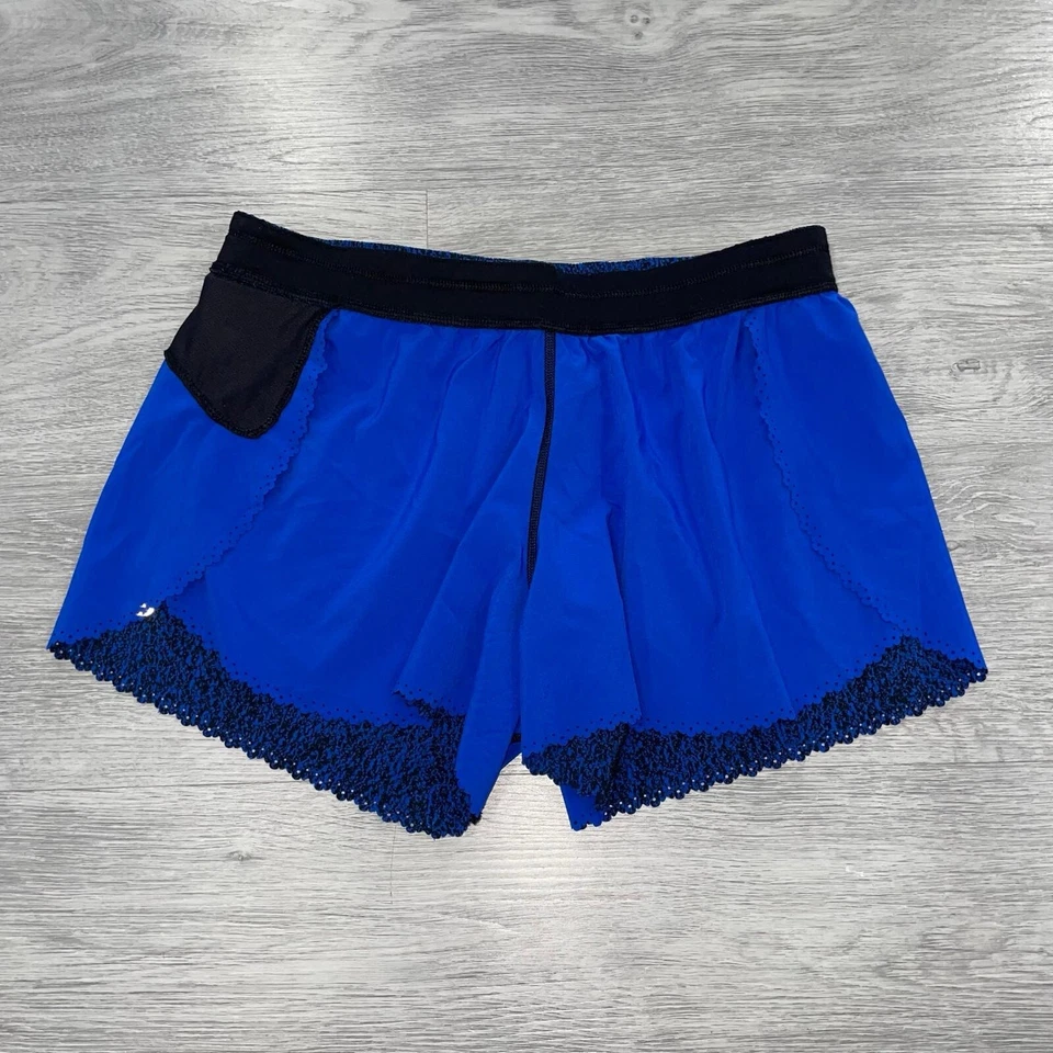 Shorts Lululemon Hit It Feminino 6 Cintura Baixa Relaxada Treino de Corrida Atlética - Imagem 4 de 4