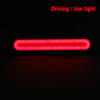 Pair Of 9-Inch LED Light Bars - Neon Flowing Turn Signal Brake Tail Lights For RVs & Trucks