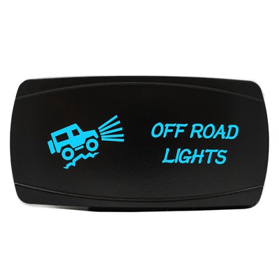 BLUE 20A 12V Laser Toggle Switch OFFROAD LIGHTS Horizontal TRUCK PICKUP BOAT
