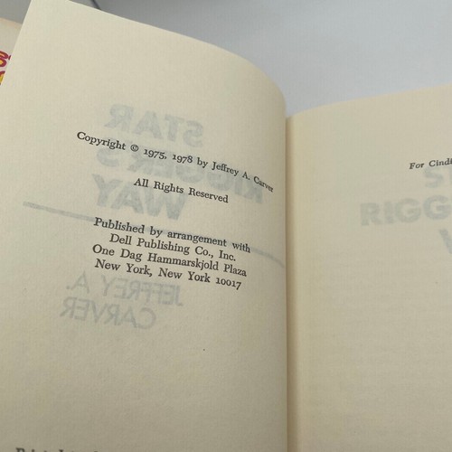 Star Rigger's Way von Jeffrey A. Carver 1978 Book Club Edition Hardcover Vintage - Bild 5 von 6