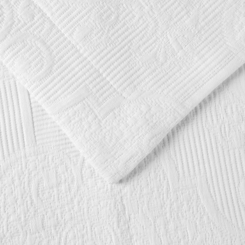 Florin Cotton Matelasse Weave Breathable Oversized Bedspread & Pillow Sham Set - Picture 52 of 55