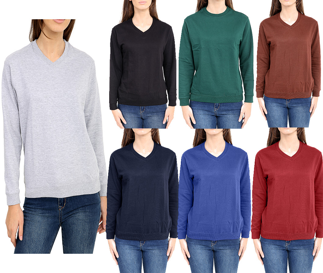 Boys Girls Kids Jumper Sweatshirt V tops Unisex V Neck School Uniform fleece Top