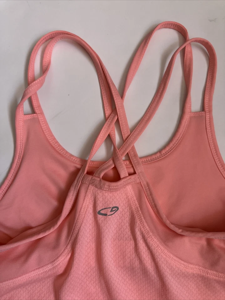 Camiseta sin mangas deportiva Champion para mujer talla pequeña, sujetador incorporado, Foto 3 de 4