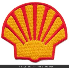 SHELL Patch Embroidered Sew Iron Motorbikes Cars Motor Oil Motorsports Racing v1
