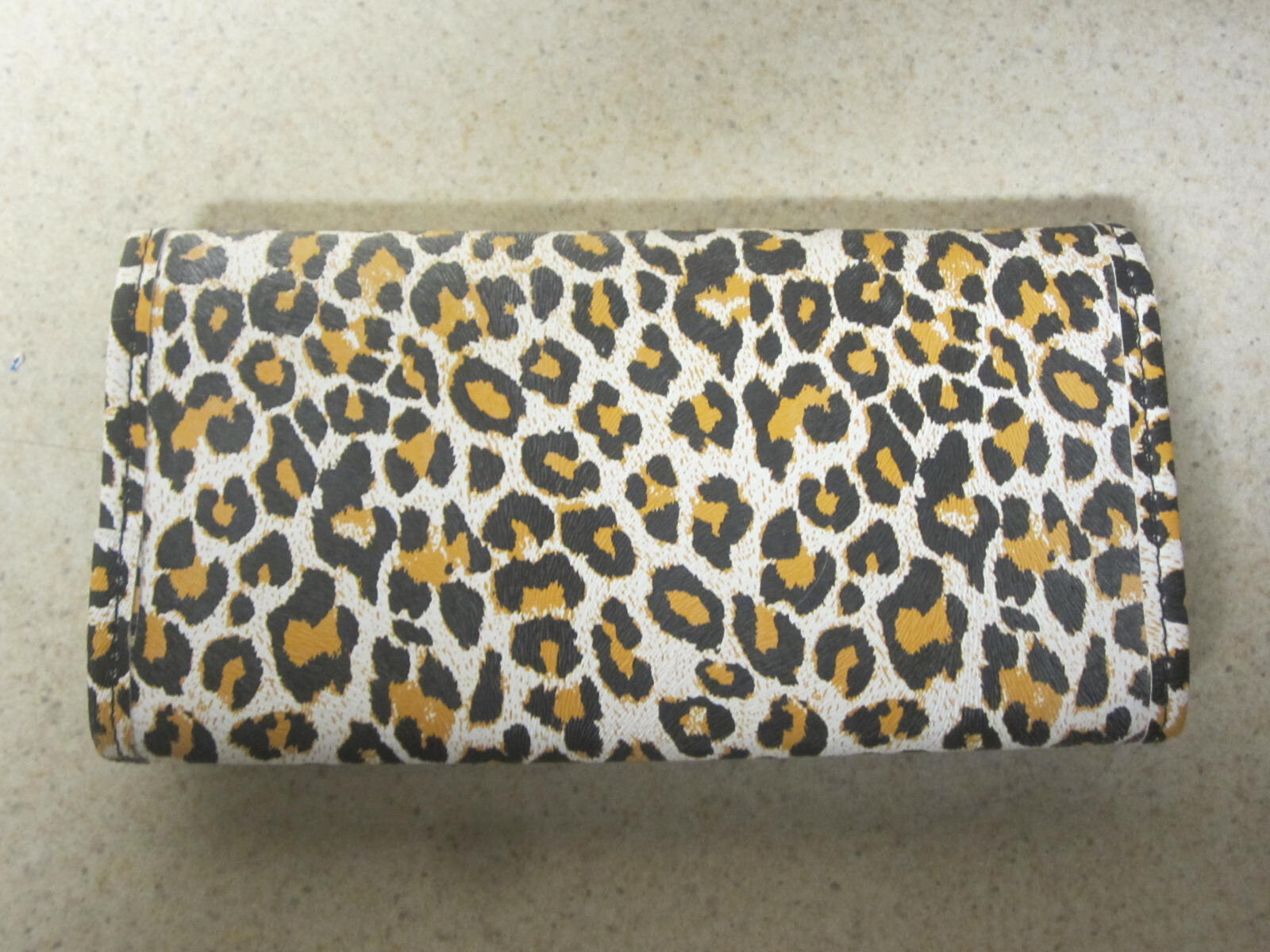 Prezerve Jewelry Organizer Clear Pockets Leopard Zipper Storage Travel