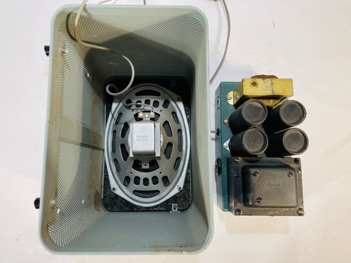 Vintage 1960s Heathkit HP-23B Power Supply SB-600 Tube HAM Radio Speaker in Cab - Zdjęcie 9 z 12