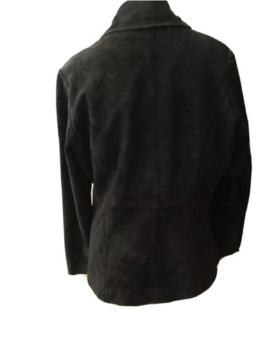 Chaqueta de cuero Bernardo para mujer talla M cremallera completa espuma de mar malla negra ventilada - Imagen 4 de 9