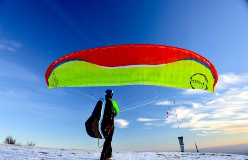Gleitschirm Airdesign Eazy 2 S Mango neuwertiger Zustand Paraglider - Bild 1 von 1
