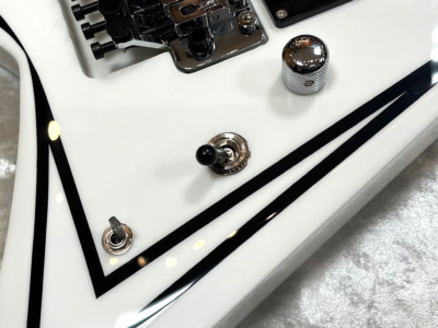 E-II by ESP SV WHITE w/BLACK STRIPES Electric Guitar From Japan | eBay