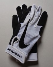 Nike Vapor Edge Batting Gloves Youth Unisex White/Wolf Grey/Black Large