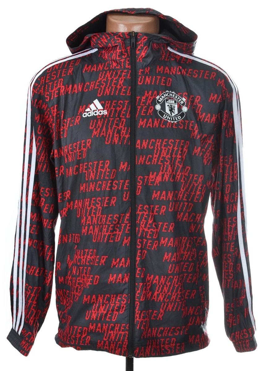 MANCHESTER UNITED 2020/2021 TRAINING FOOTBALL HOODED JACKET ADIDAS