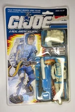 GI JOE SUB-ZERO FIGURE 1989 sealed on rough CARD MOC