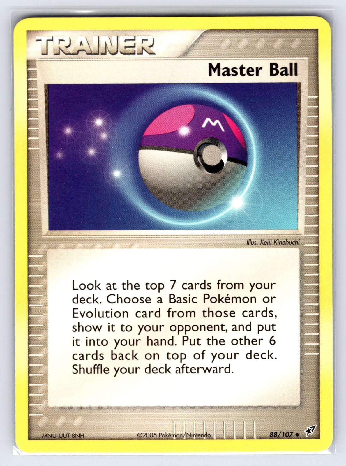 Master Ball 88/107 2005 EX Deoxys Pokemon Card Trainer Uncommon - Nm/Vlp