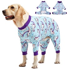 LovinPet Large Dog Pajamas Spandex Blend Allergy Friendly Winter for Large Dogs