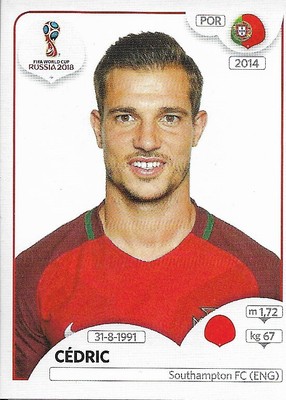FIFA World Cup 2018 Russia Panini Sticker No 119 Cédric